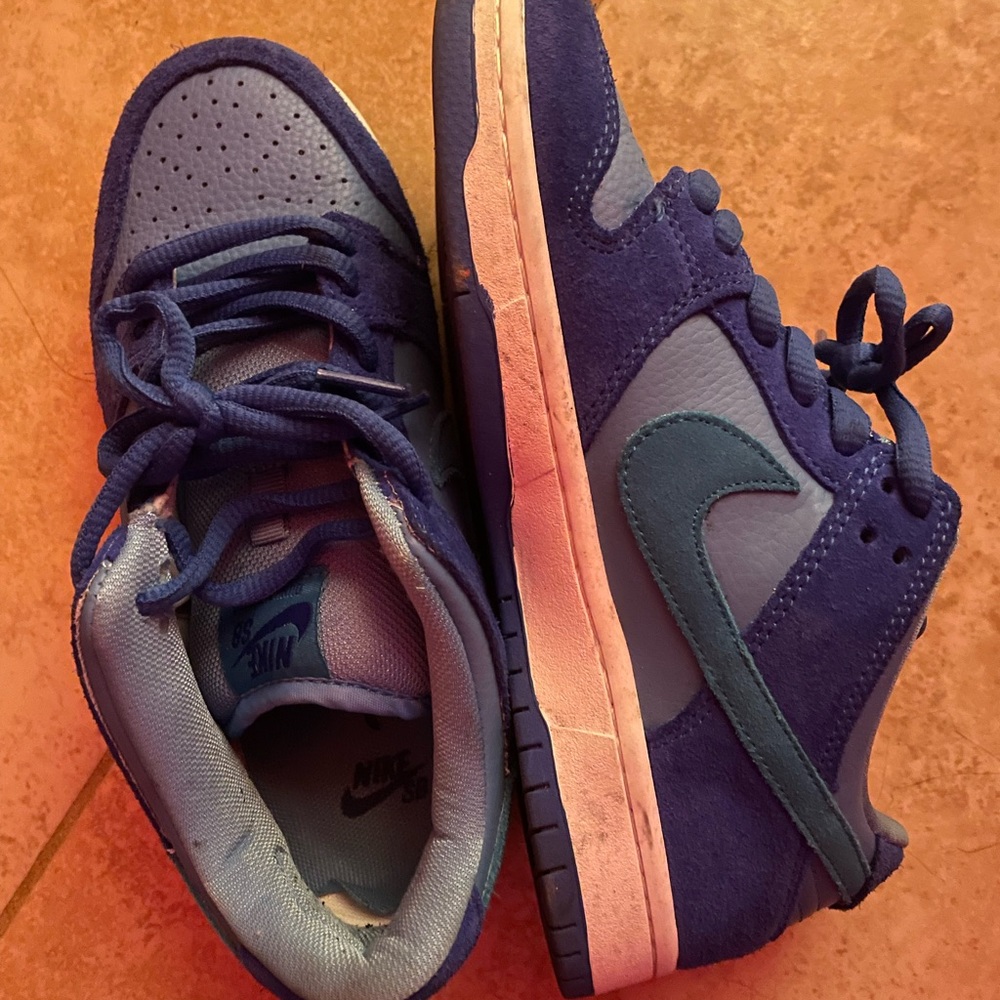 Blue Raspberry Dunks / Worn one or twice. Easy clean